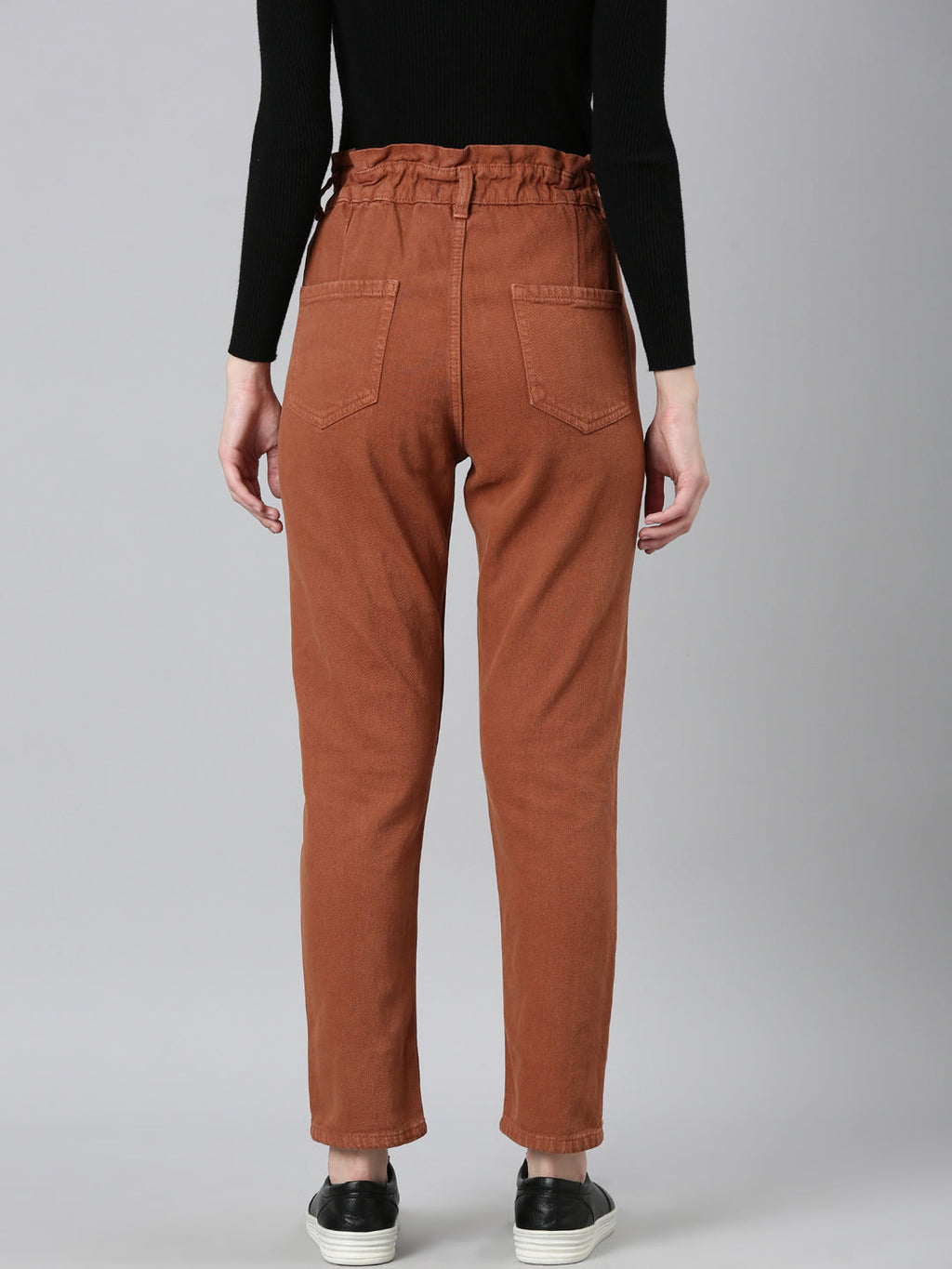 Women's Rust Jean Acid Wash Mid-Rise Denim Jeans