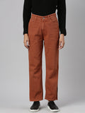 Women's Rust Jean Straight Fit Mid-Rise Stretchable Jeans