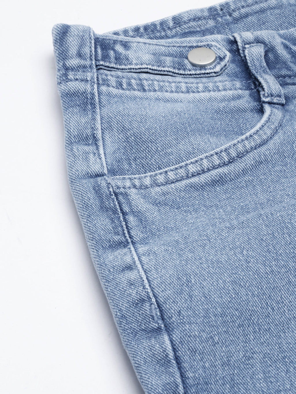 Women's Blue Straight Fit Light Fade Stretchable Jeans