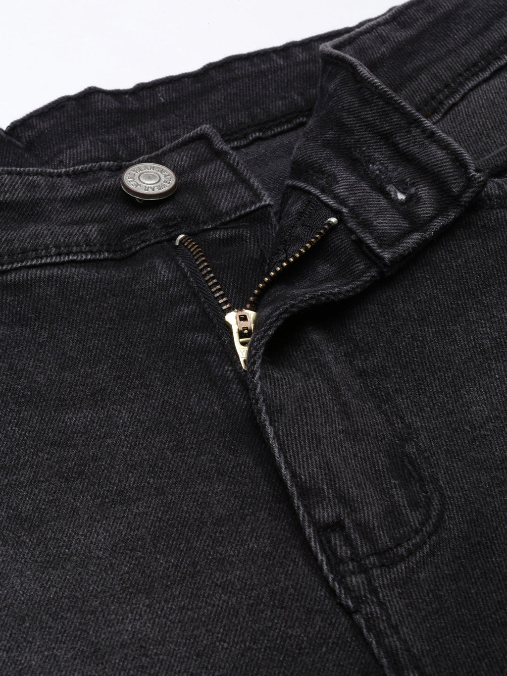 Women's Charcoal Straight Fit Light Fade Jeans