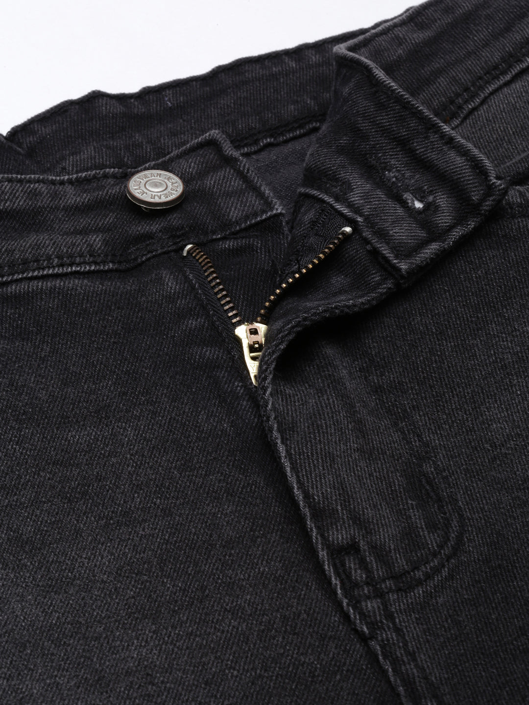Women's Charcoal Straight Fit Light Fade Jeans