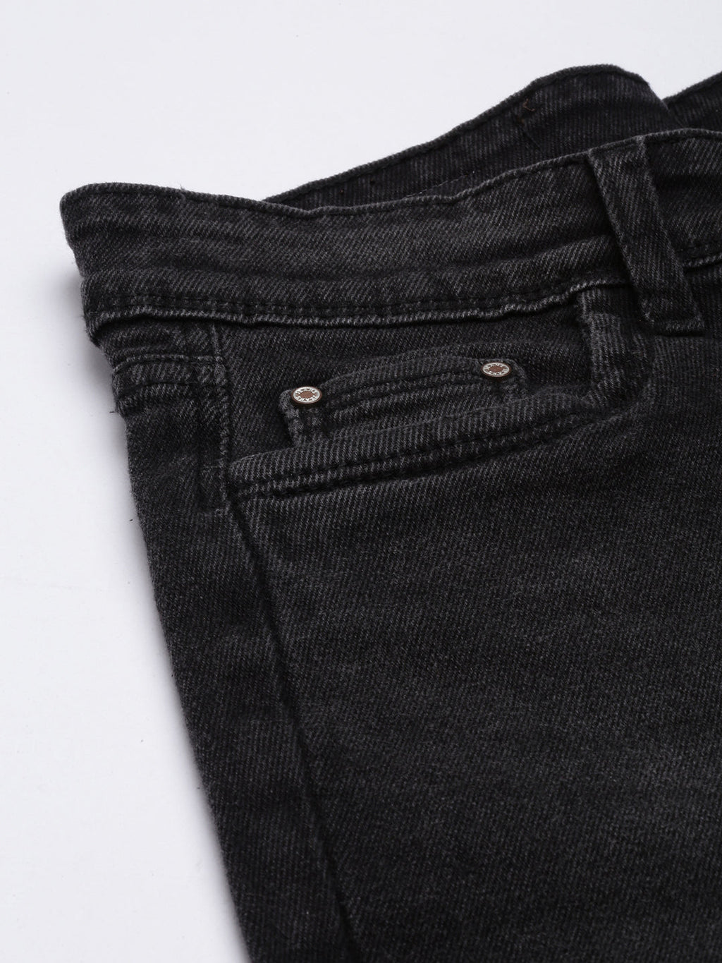 Women's Charcoal Straight Fit Light Fade Jeans