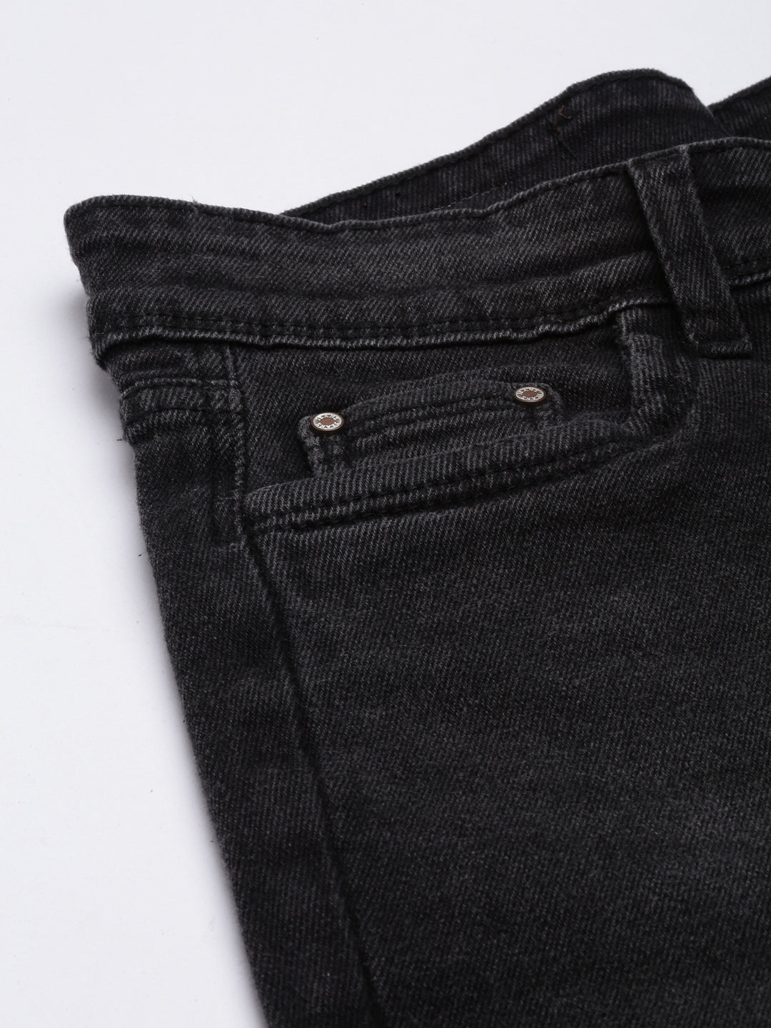 Women's Charcoal Straight Fit Light Fade Jeans
