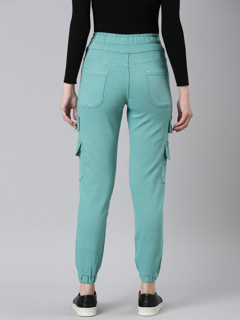 Women's Turquoise Blue High-Rise Denim Jeans