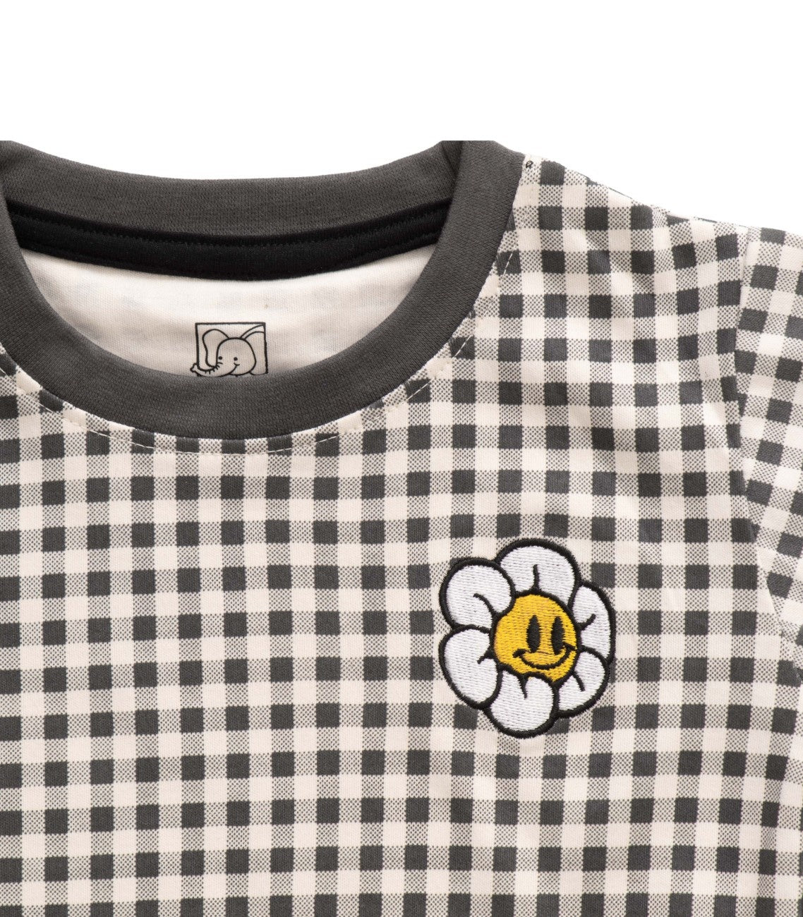 Checkered Printed Kids Tshirt With Matching Shorts