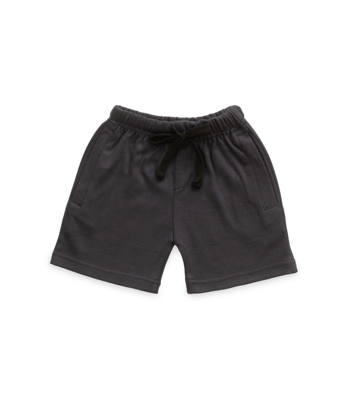 Grey Stripes & Panda Embroidered Kids Tshirt With Shorts