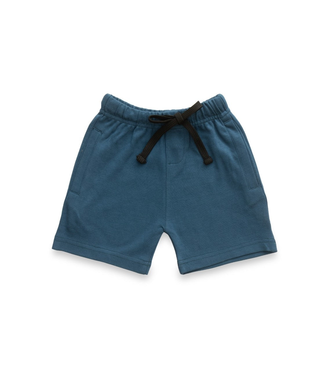 Royalblue Stripes & Skating Dog Embroidered Kids Tshirt With Shorts