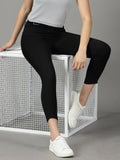 Women's Black Slim Fit High-Rise Stretchable Cotton Jeans