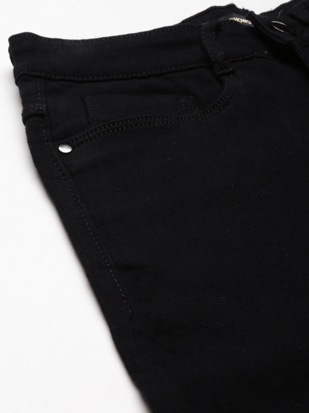 Women's Black Jean Wide Leg High-Rise Denim Jeans