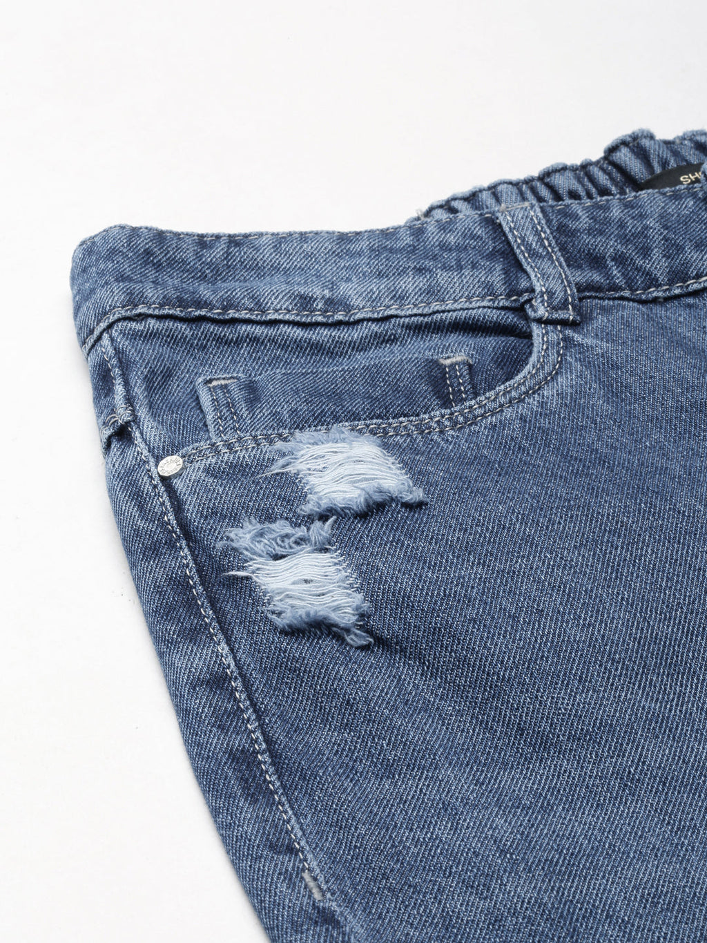 Women's Blue Jean Wide Leg High-Rise Light Fade Denim Jeans