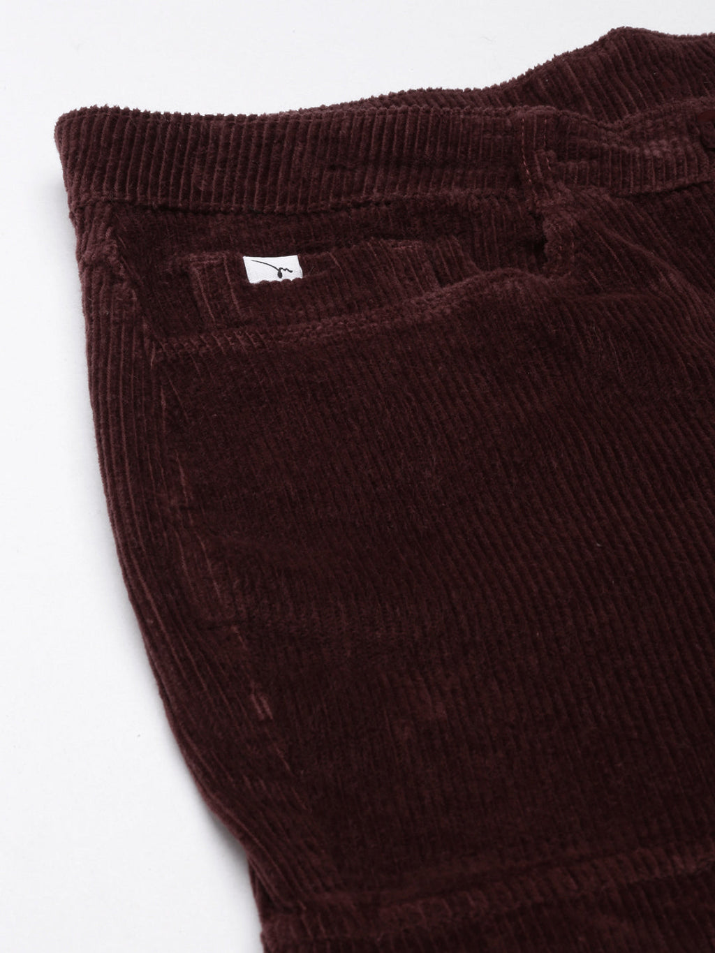 Women's Brown Slim Fit High-Rise Joggers