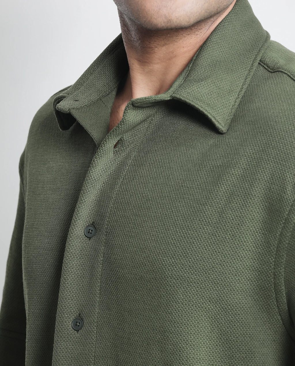 Rare Rabbit Men's Kash Dark Green Viscose Plain Boxy Fit Half Sleeve Collared Shirt