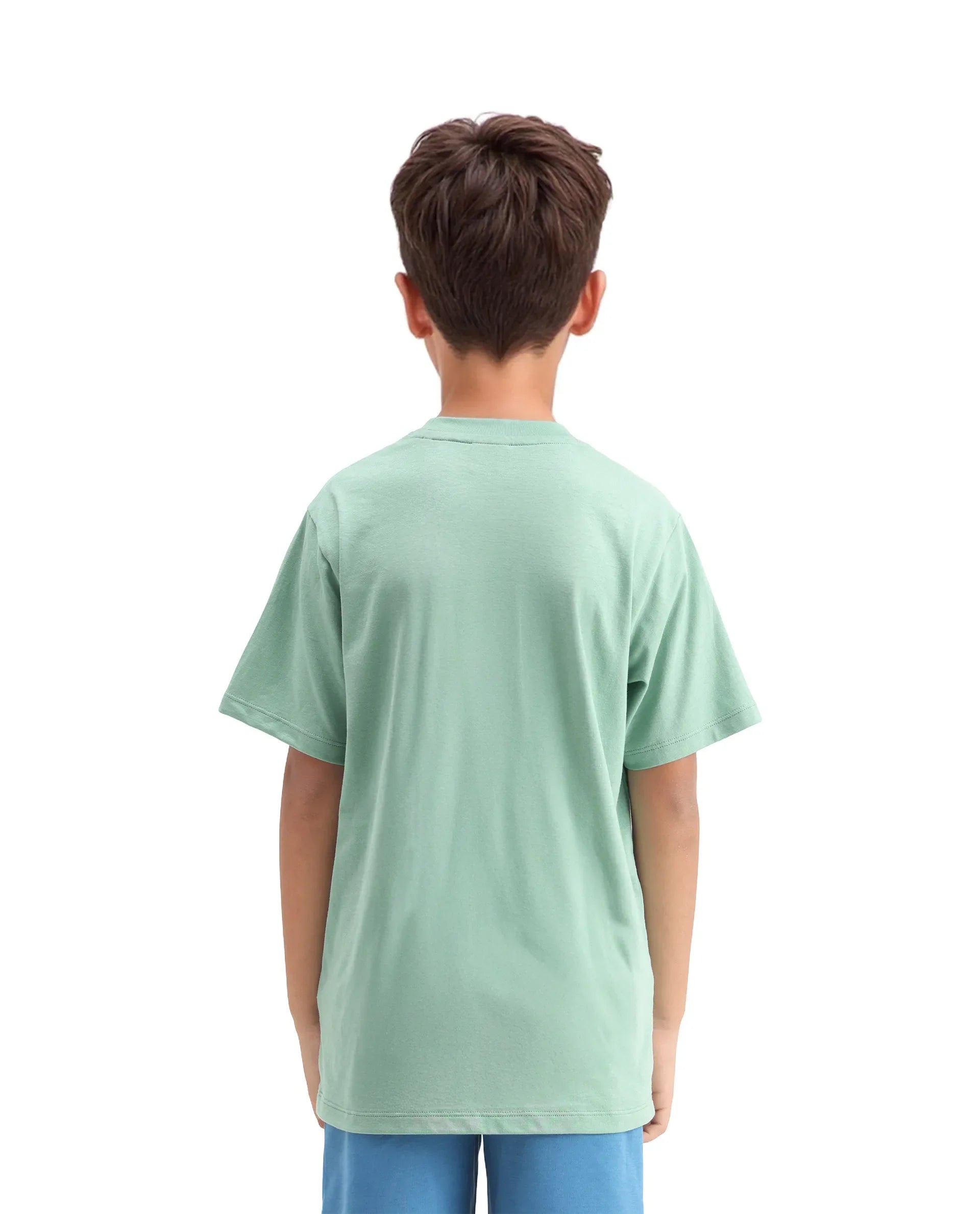 Rare Ones Kids Laker Light Turq Cotton Lenticular Sticker Regular Fit T-Shirt