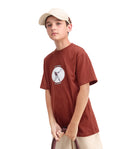 Rare Ones Kids Laker Rust Cotton Lenticular Sticker Regular Fit T-Shirt