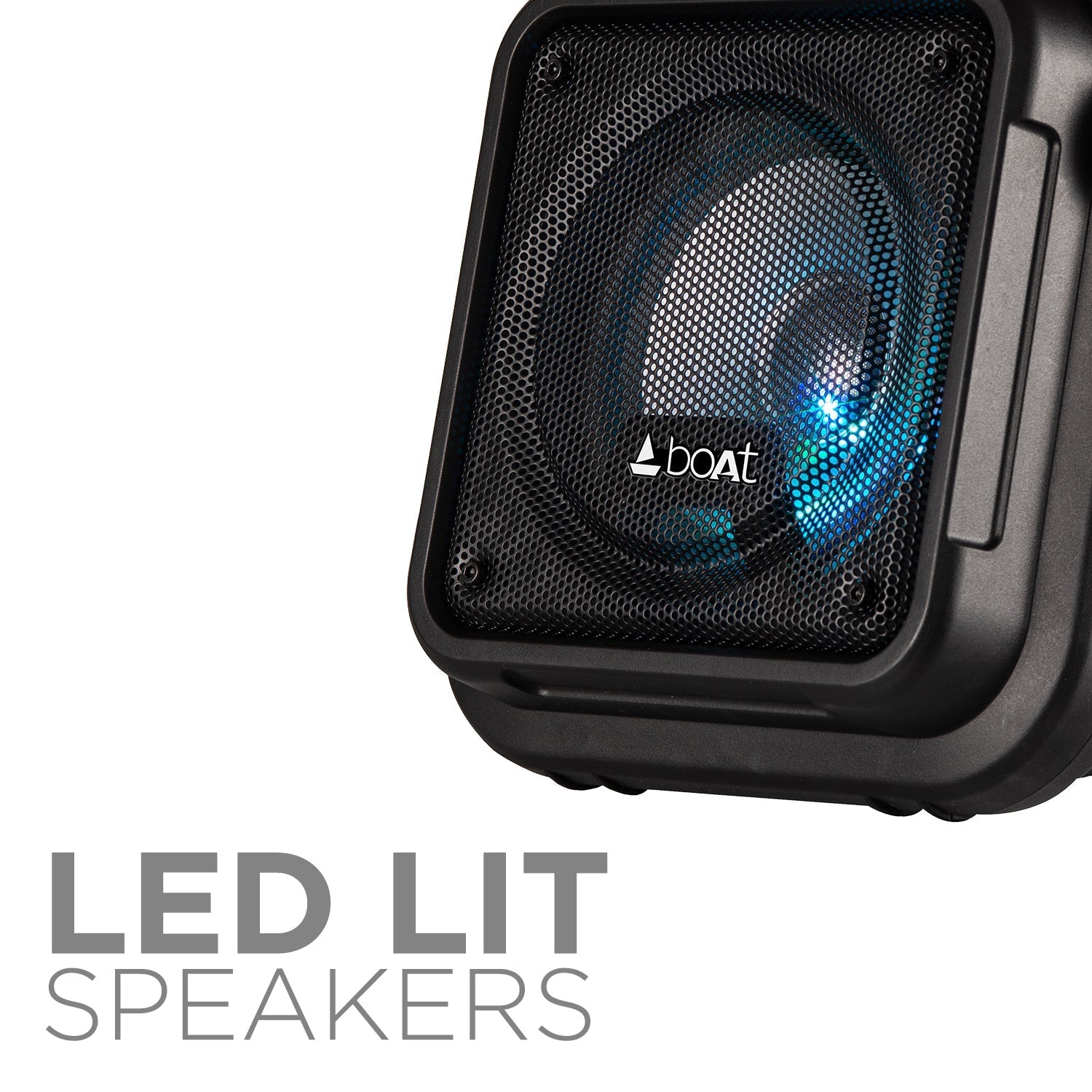 boAt Party Pal 23 | Bluetooth Party Speaker with 15W Sound, Up to 4.5 Hours Playtime, LED Lit, Microphone Jack for Karaoke
