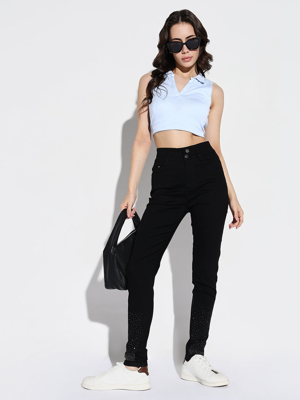 Women's Black Skinny Fit Stretchable Comfort Jeans