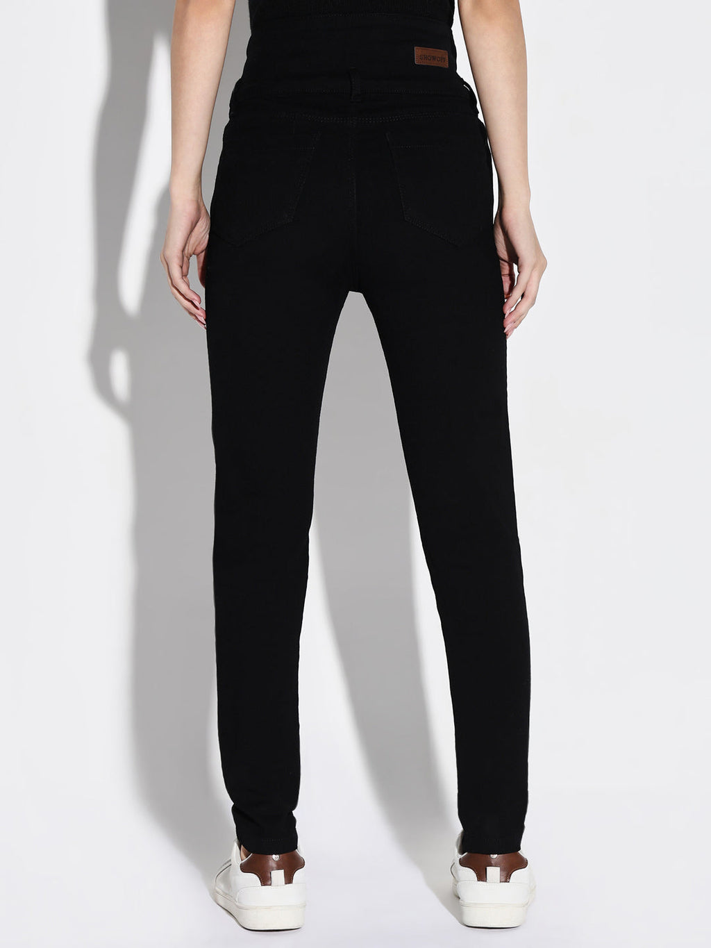 Women's Black High-Rise Comfort Slim Fit Stretchable Jeans