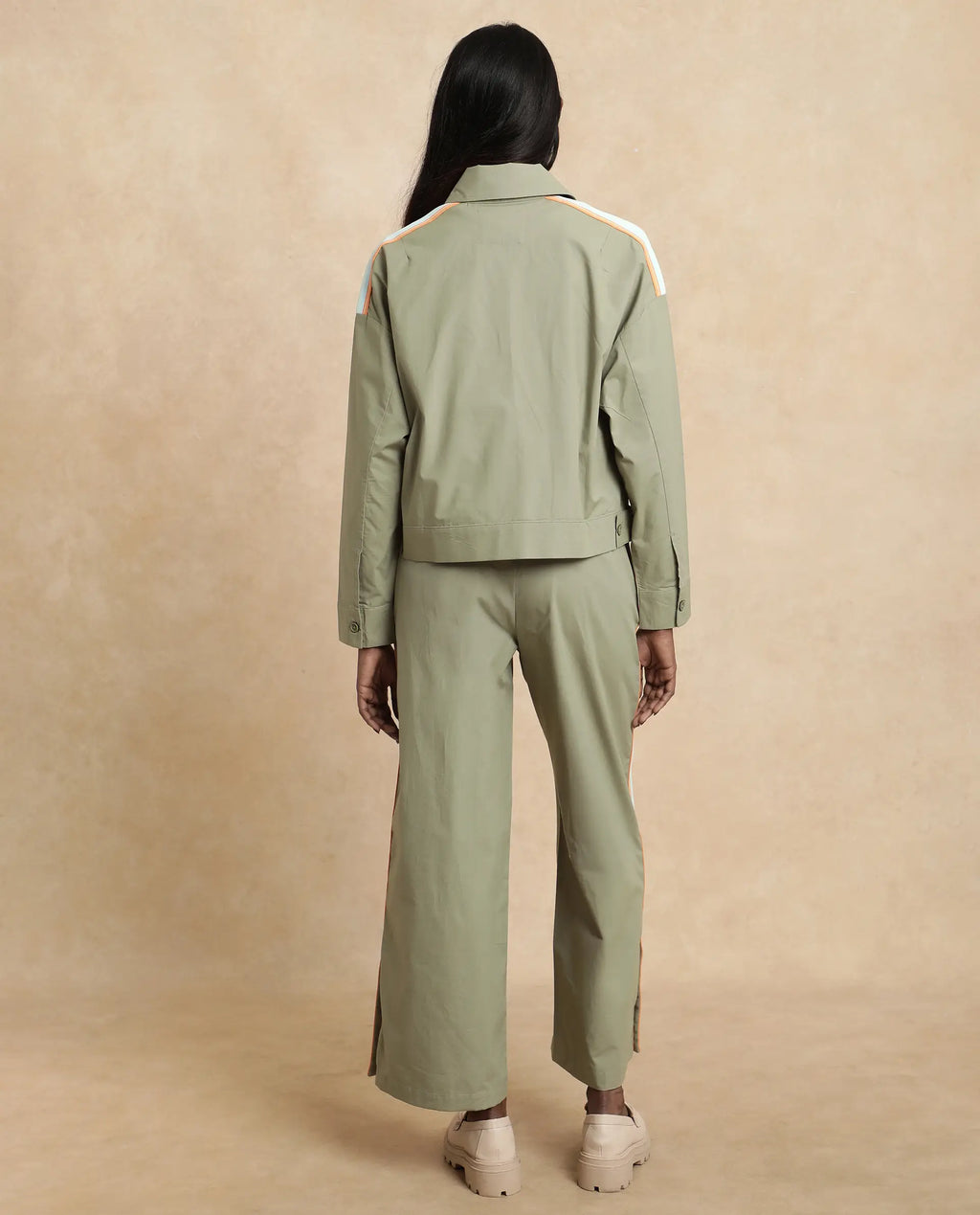Rareism Women's Nocam S Dusky Green Cotton Spread Collar Plain Cuffed Sleeve Relaxed Fit Shirt