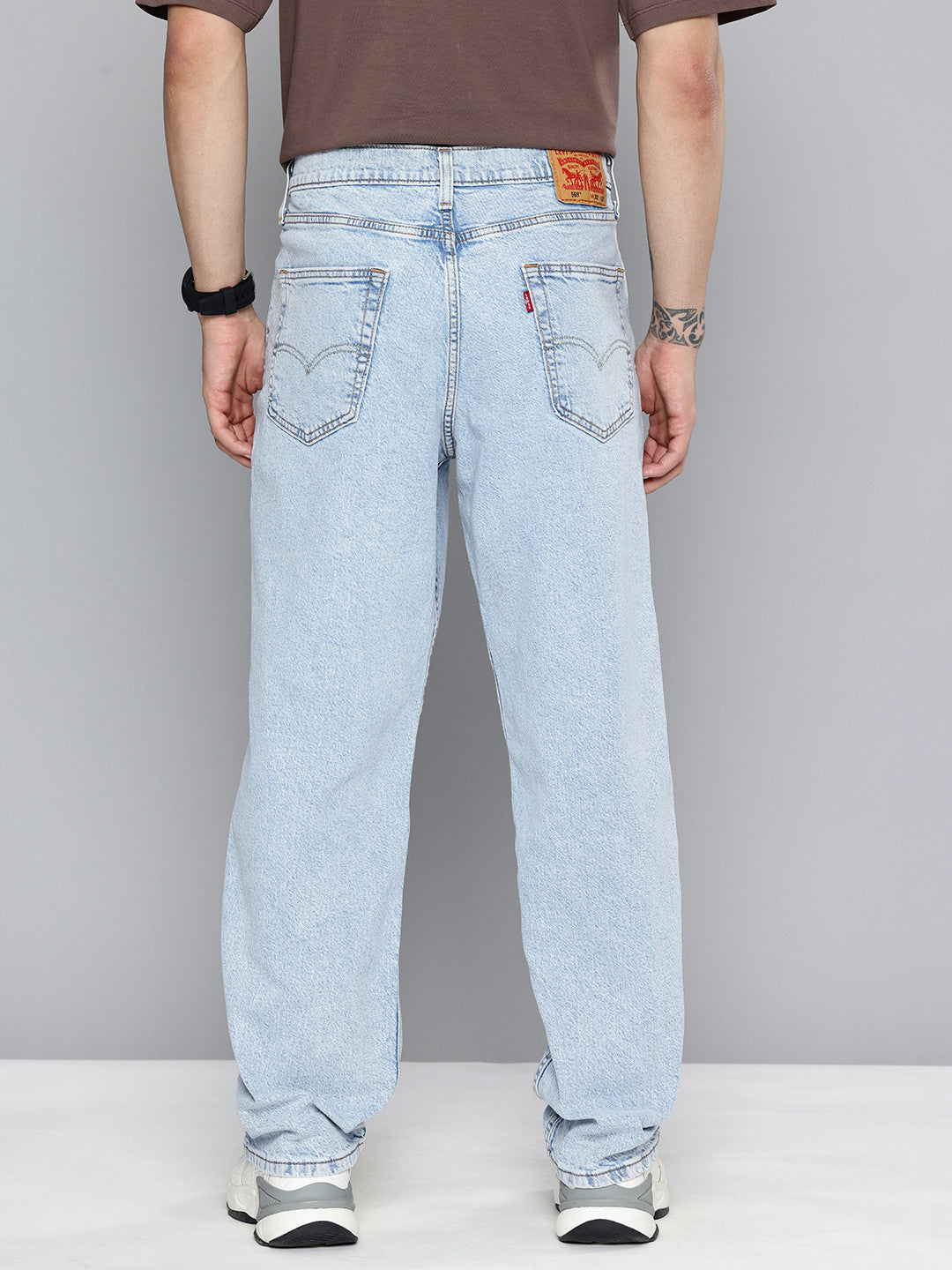 Men's 568 Light Indigo Loose Fit Mid Rise Jeans