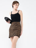 Women's Black Solid Shoulder Straps Acrylic Top