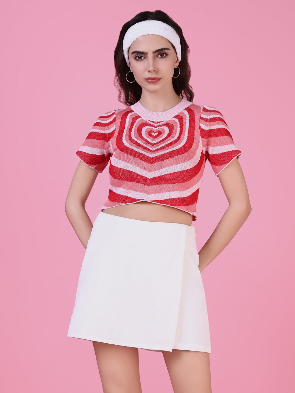 Women's Peach Crop Top