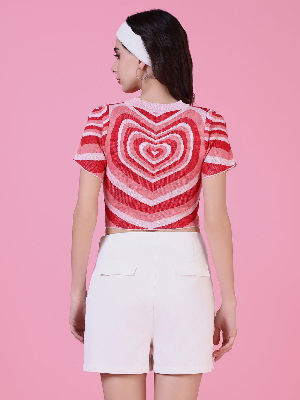 Women's Peach Crop Top
