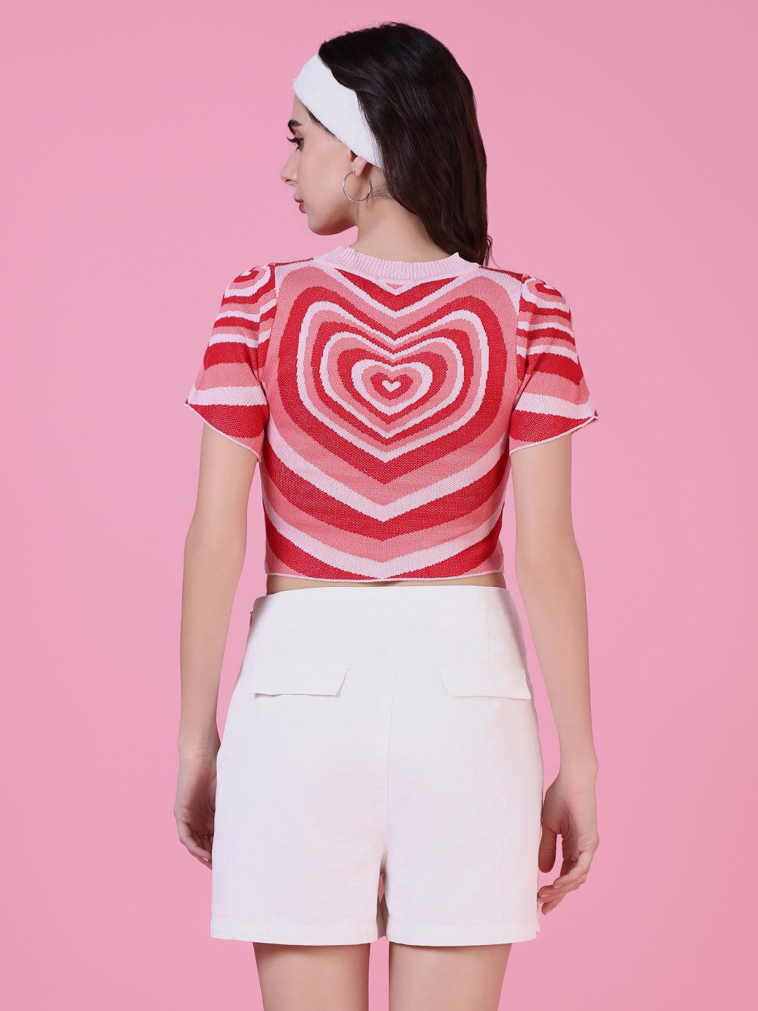Women's Peach Crop Top