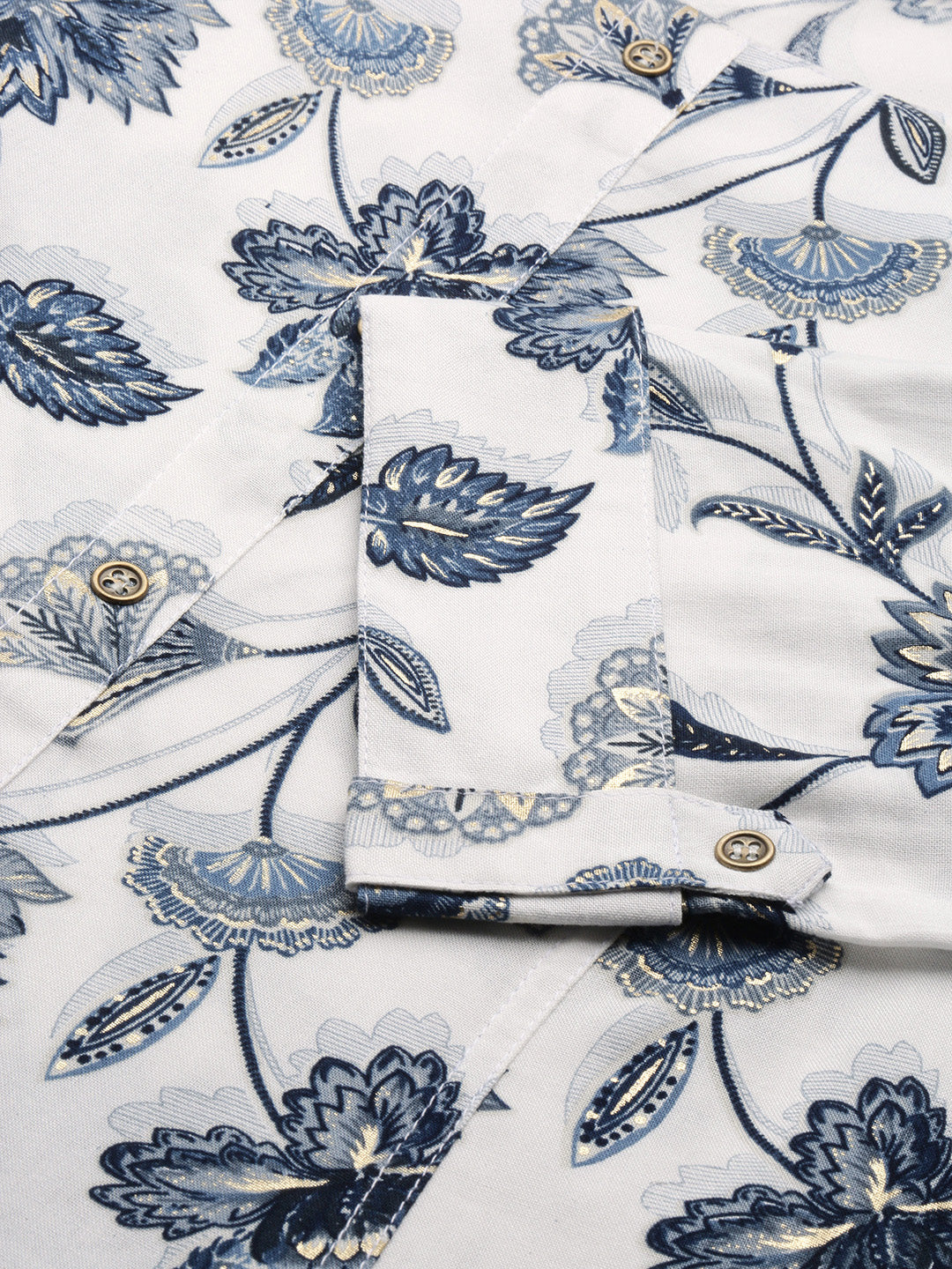 Women's White Floral Straight Kurta