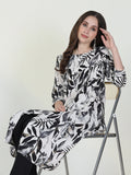 Women's White Floral A Line Kurta