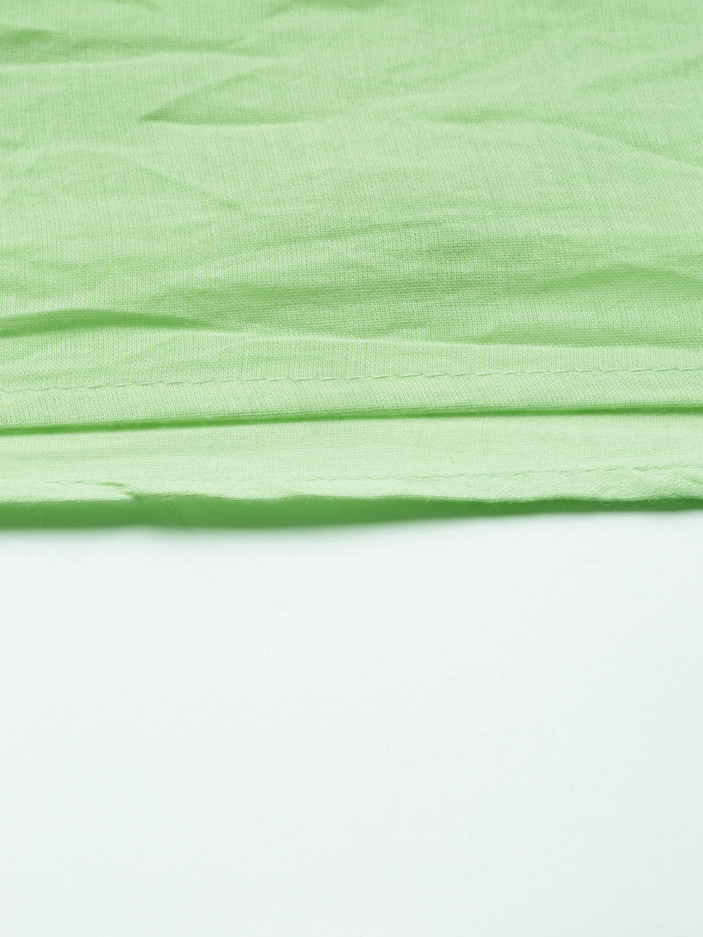 Women's Green Solid Anarkali Kurta