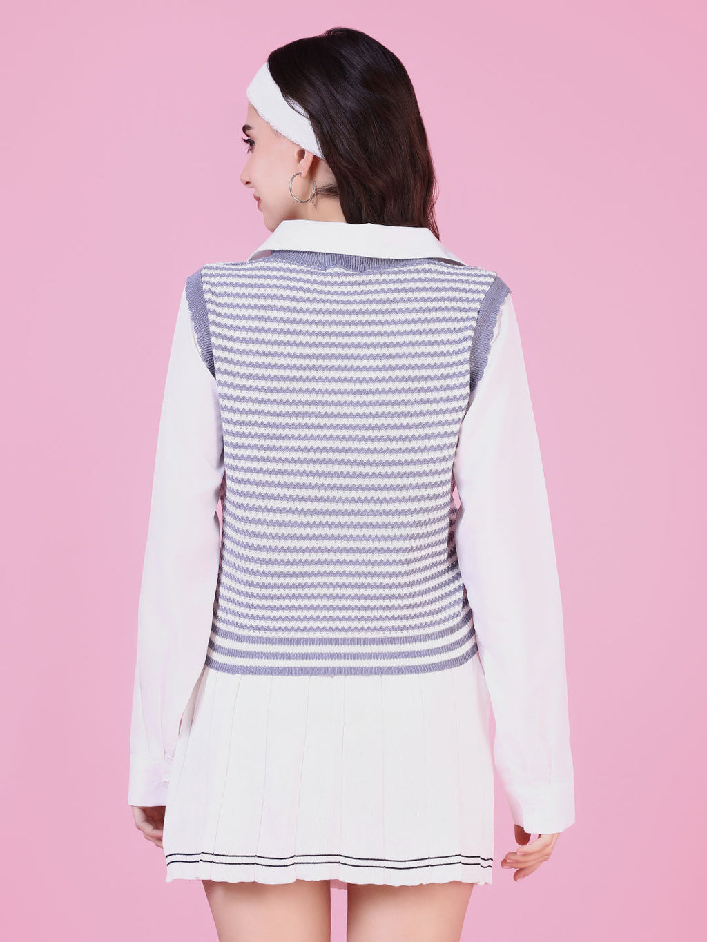 Women's Grey Shirt Style Top