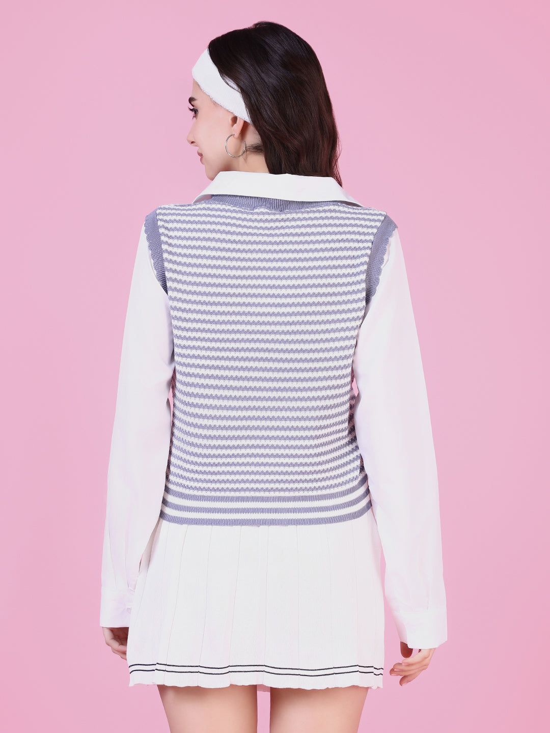 Women's Grey Shirt Style Top