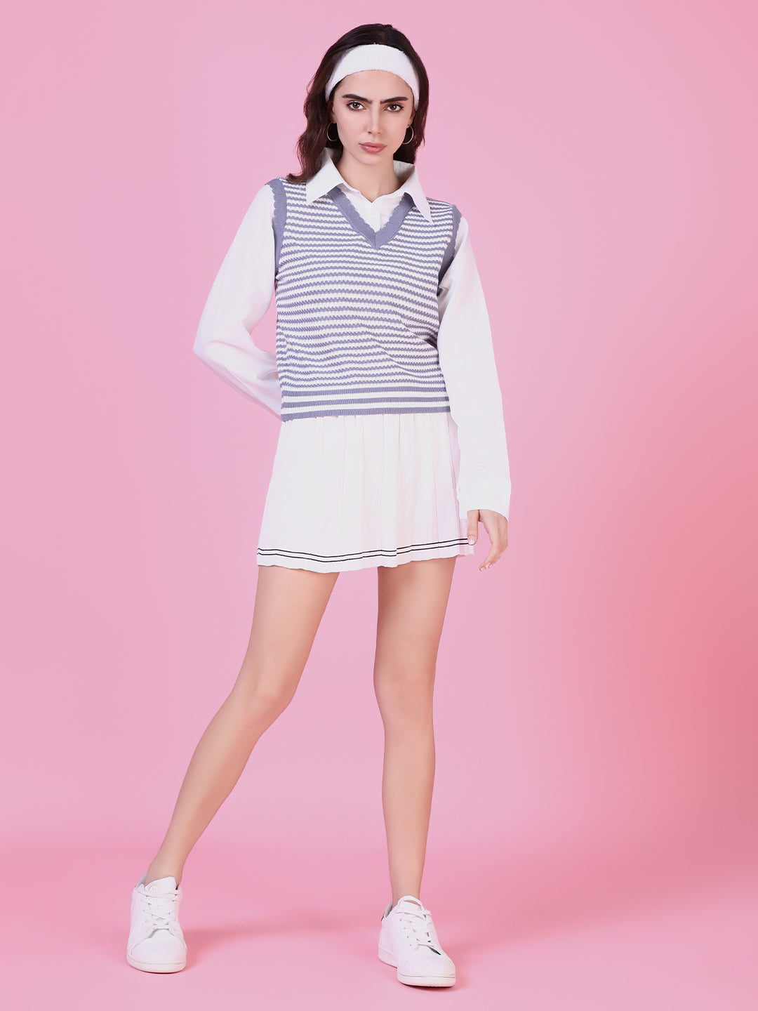Women's Grey Shirt Style Top