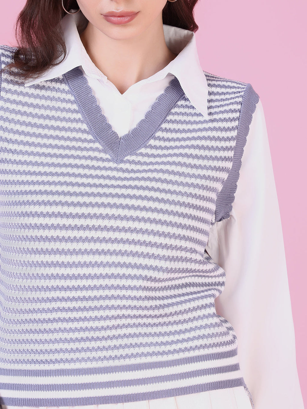 Women's Grey Shirt Style Top
