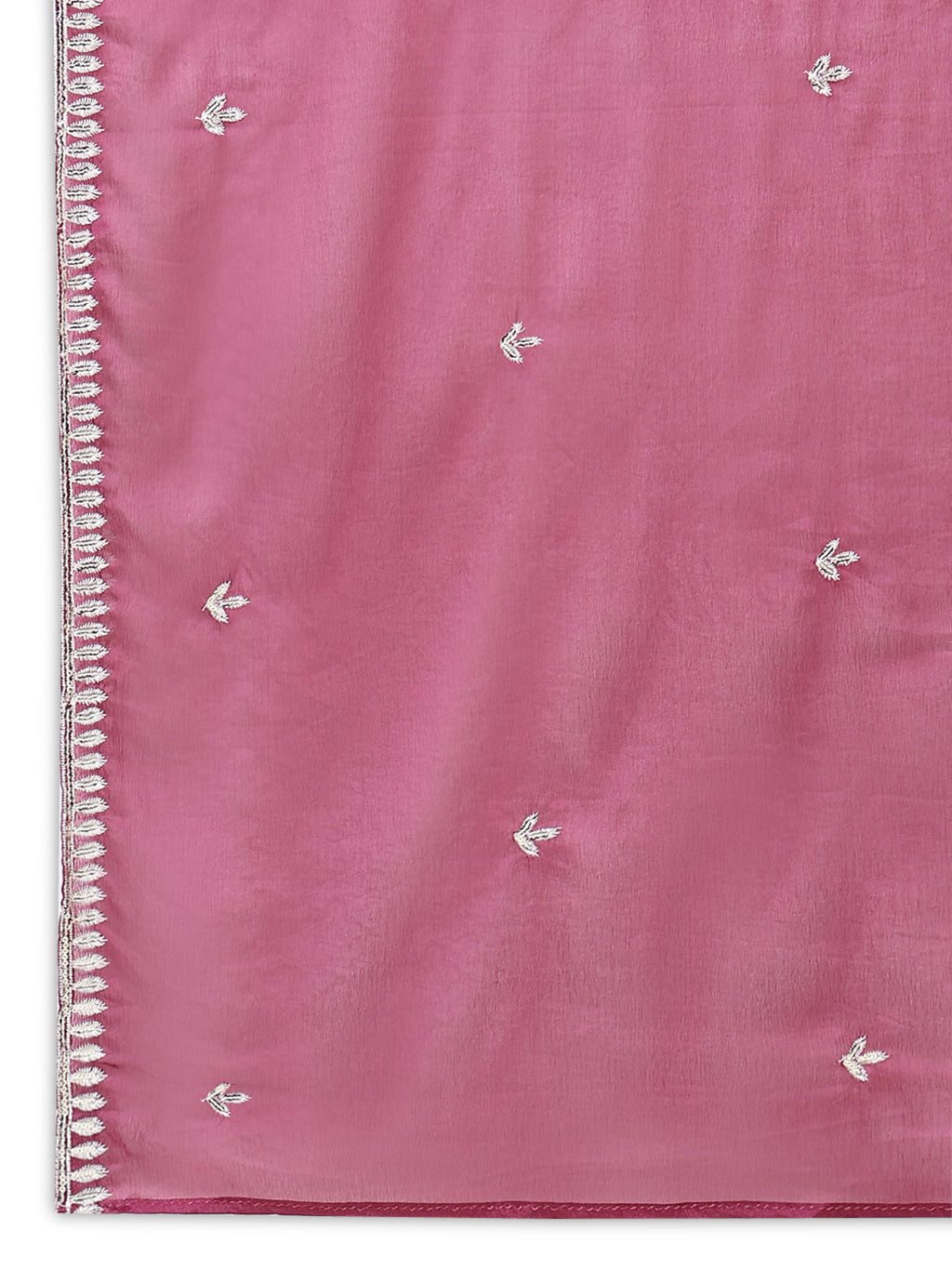 Women's Pink Floral Anarkali Kurta with Dupatta