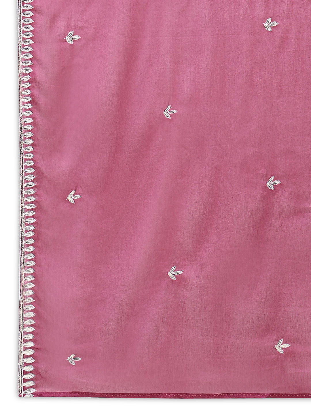 Women's Pink Floral Anarkali Kurta with Dupatta