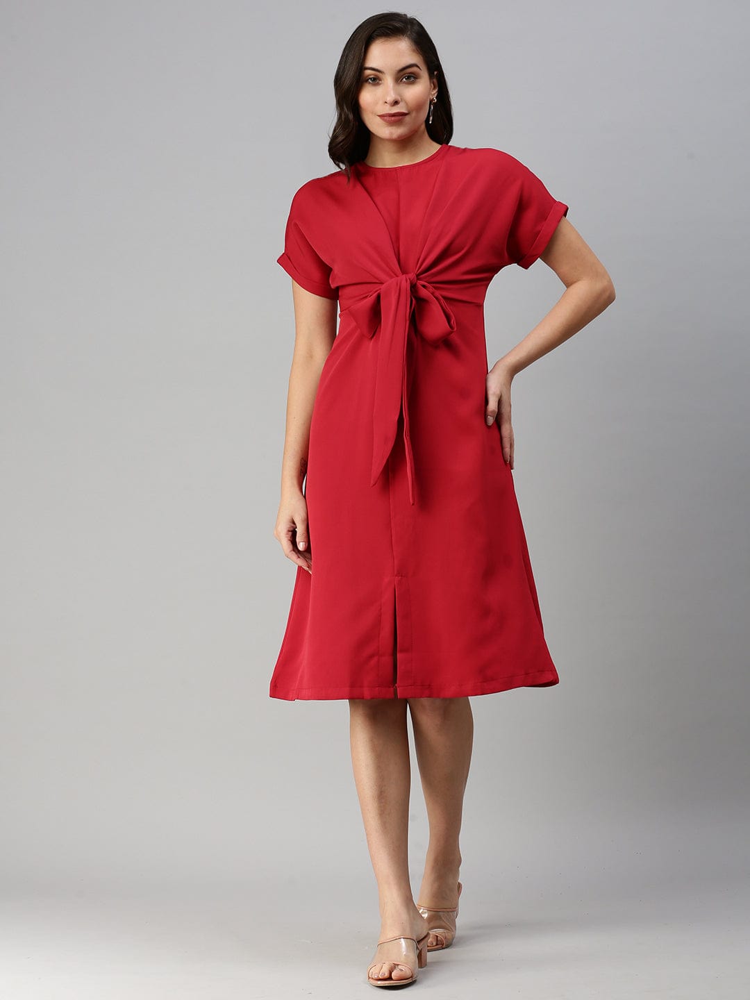 Women's Red Sheath Dress