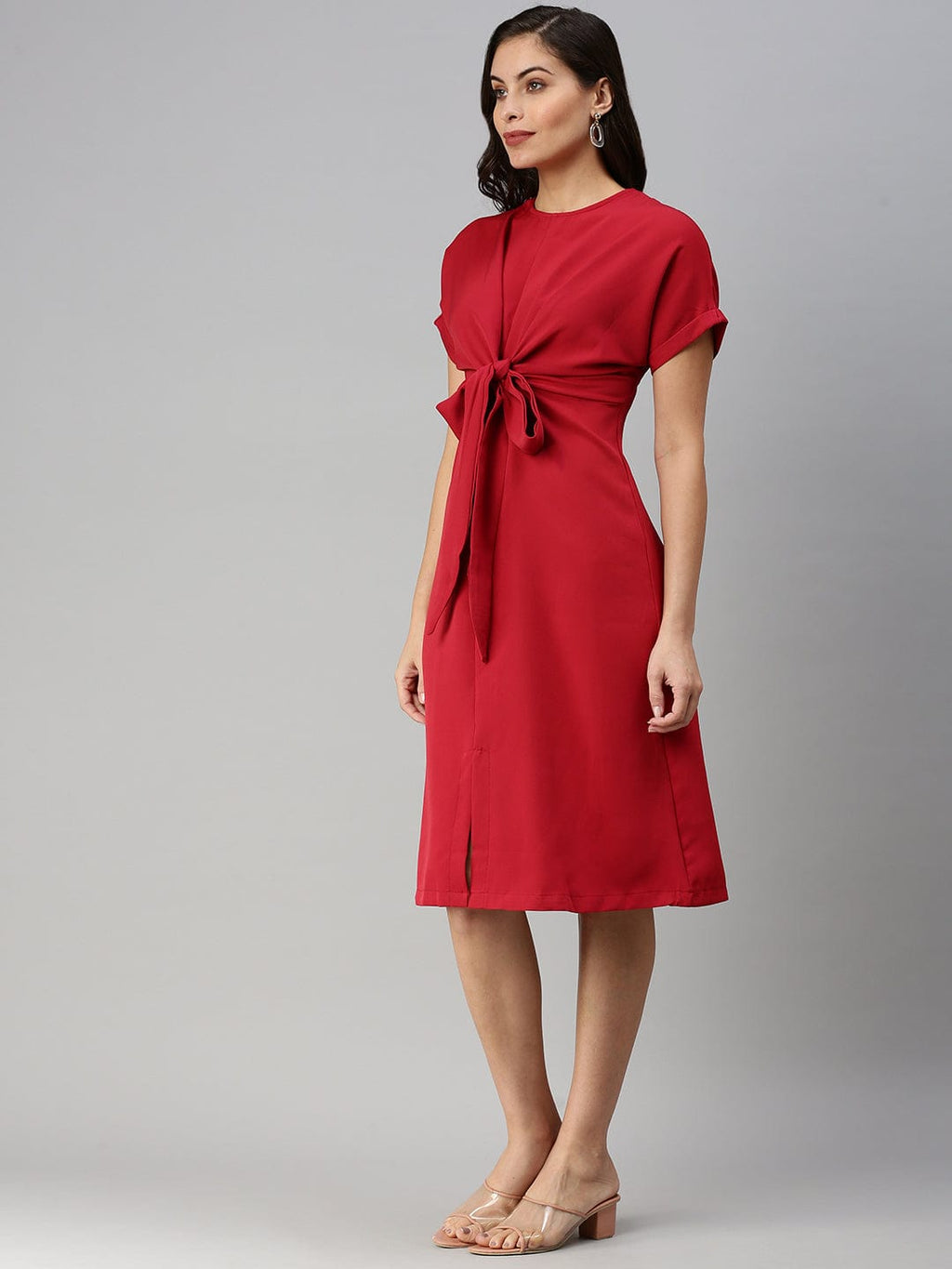 Women's Red Sheath Dress