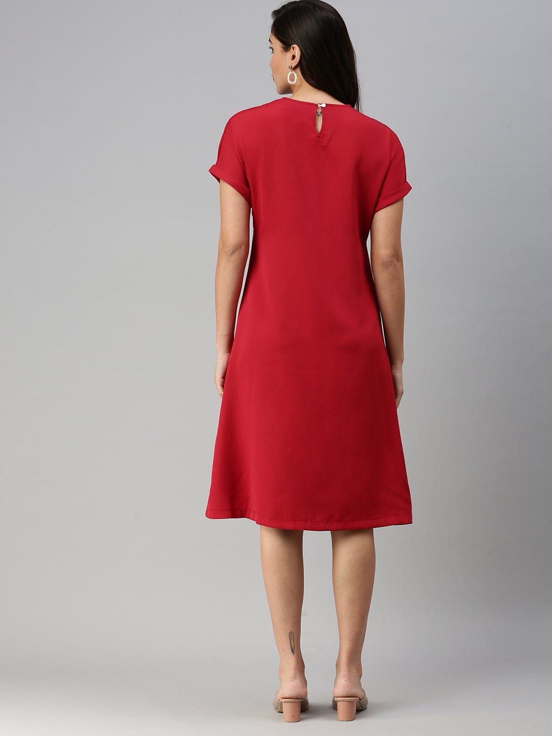 Women's Red Sheath Dress