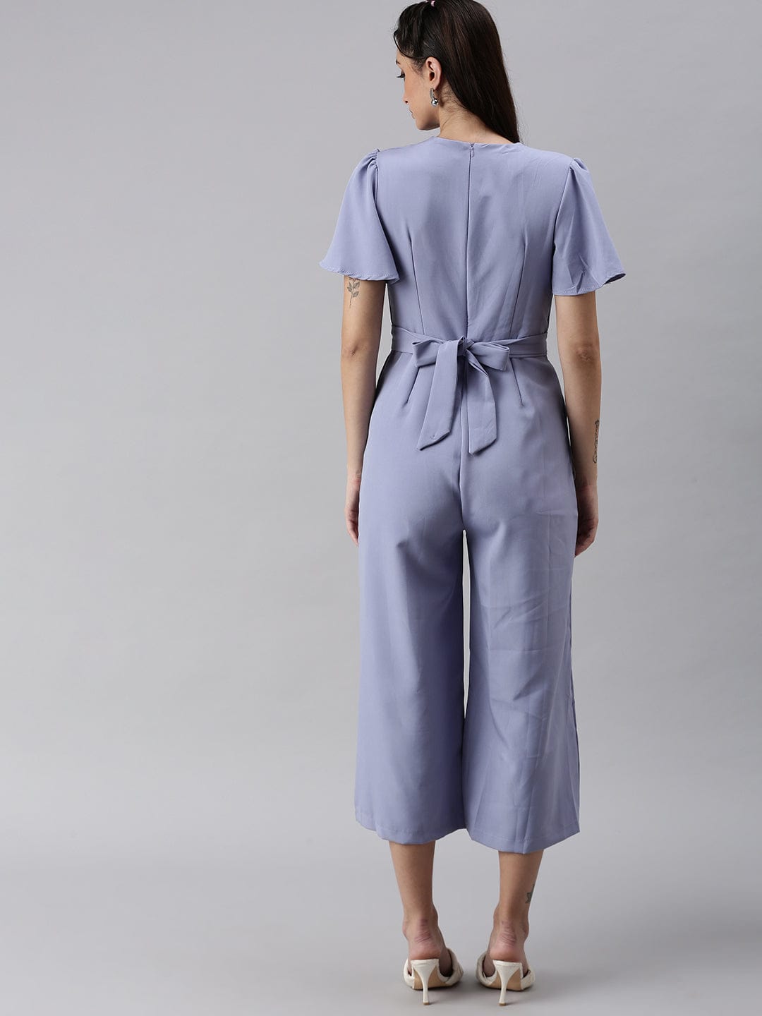 Women's Purple Basic Jumpsuit