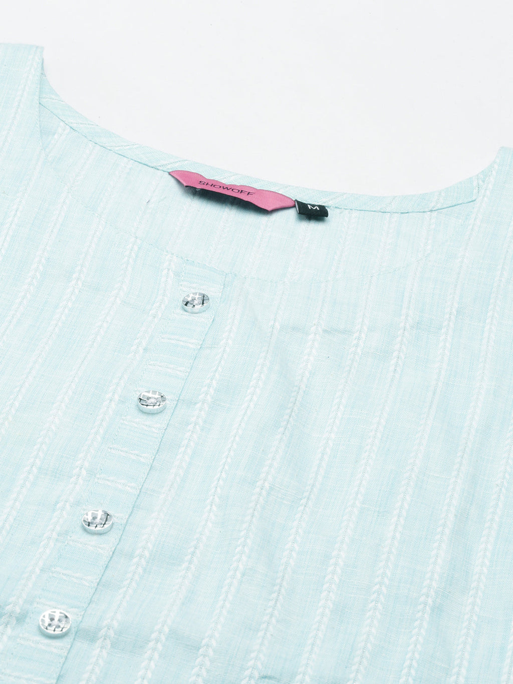 Women's Blue Striped Straight Kurta
