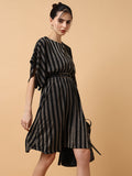Women's Striped Kaftan Copper Dress
