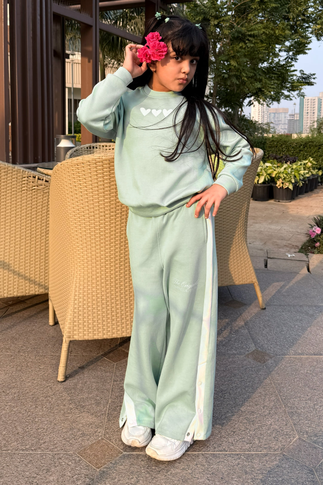 OG Green Hearts Co-Ord Set