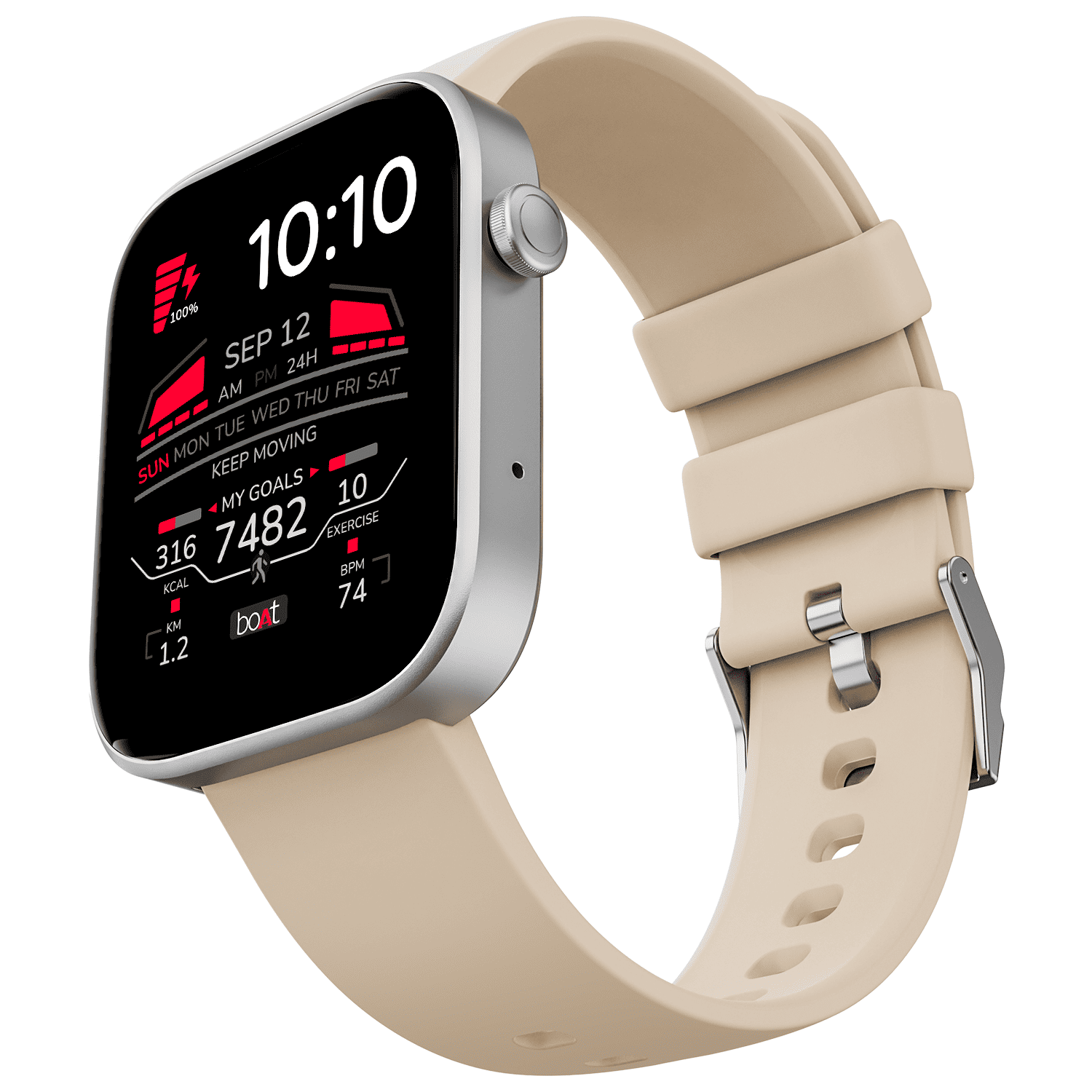 boAt Storm Call 3 | Smartwatch with built-in Map Navigation, 1.83" HD Display, BT Calling, 700+ Activity Modes, SOS Feature