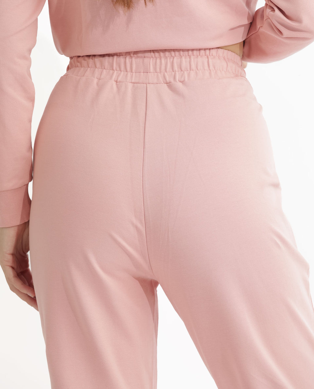 Rareism Women's Terac Light Orange Polyester Blend Plain Ankle Length Regular Fit Track Pant