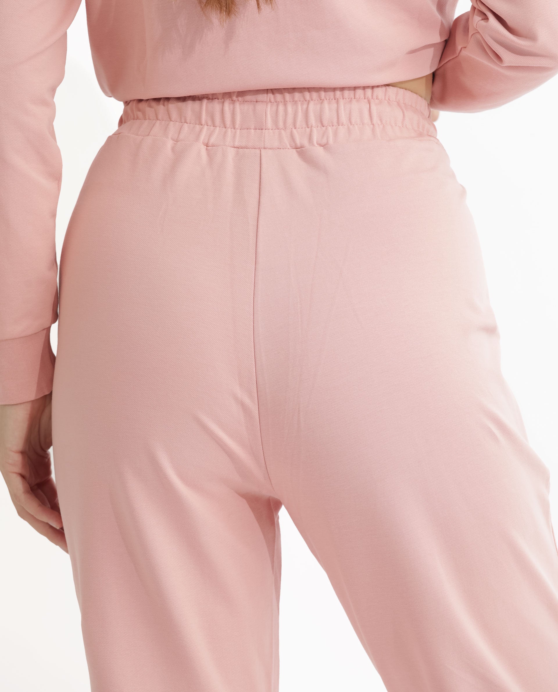 Rareism Women's Terac Light Orange Polyester Blend Plain Ankle Length Regular Fit Track Pant