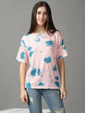 Women's Pink Print Top