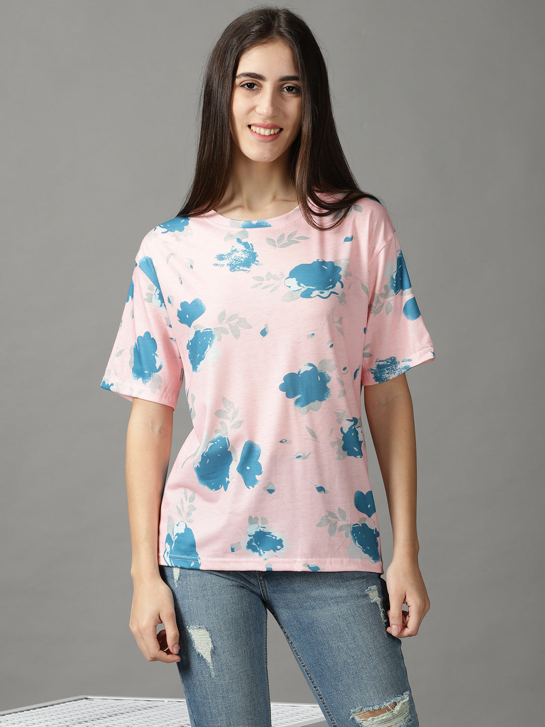Women's Pink Print Top