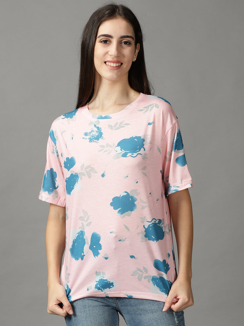Women's Pink Print Top
