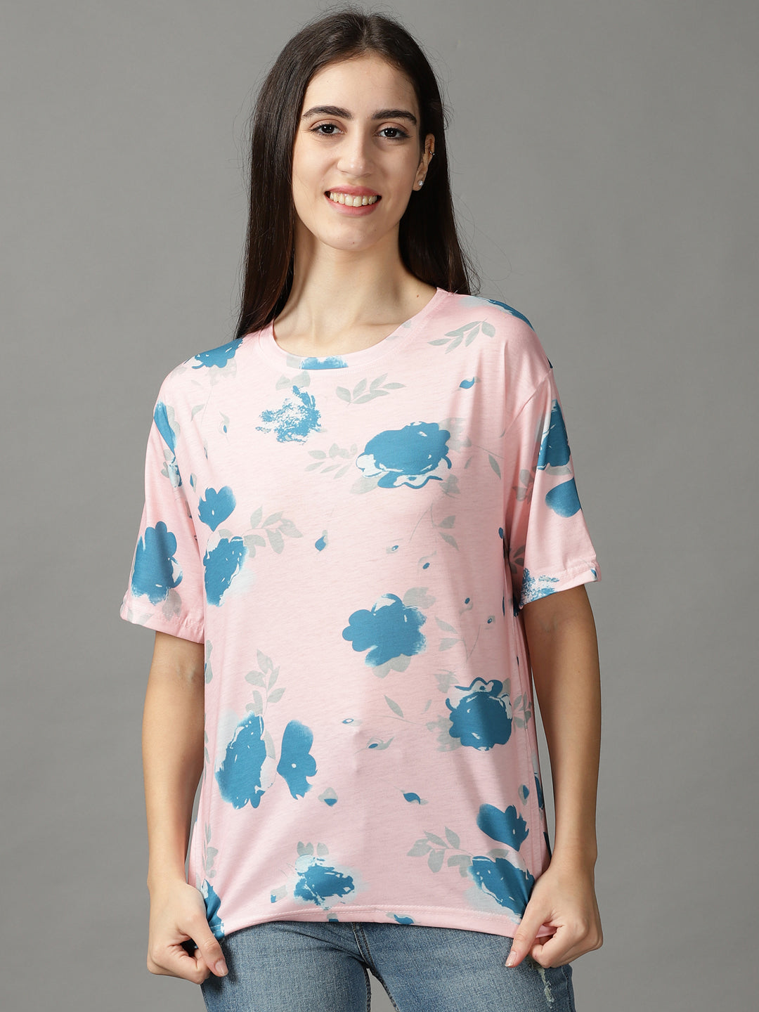Women's Pink Print Top
